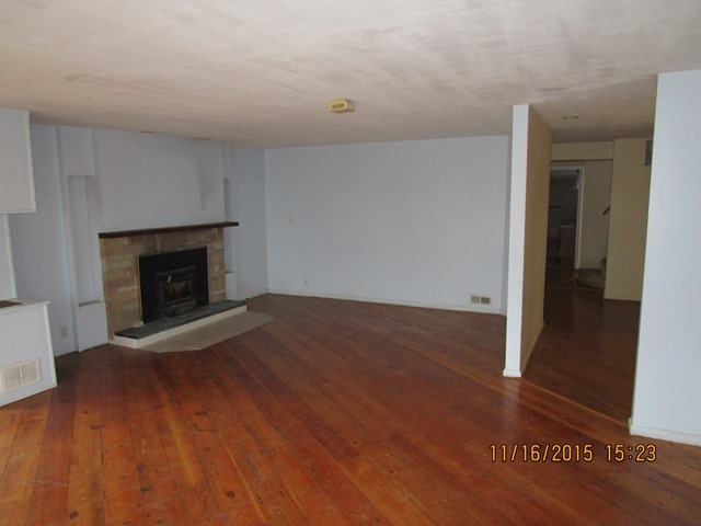 17333 East Lind Road Rochelle, IL 61068 - Photo 15 of 25 a view of empty room with wooden floor and fireplace
