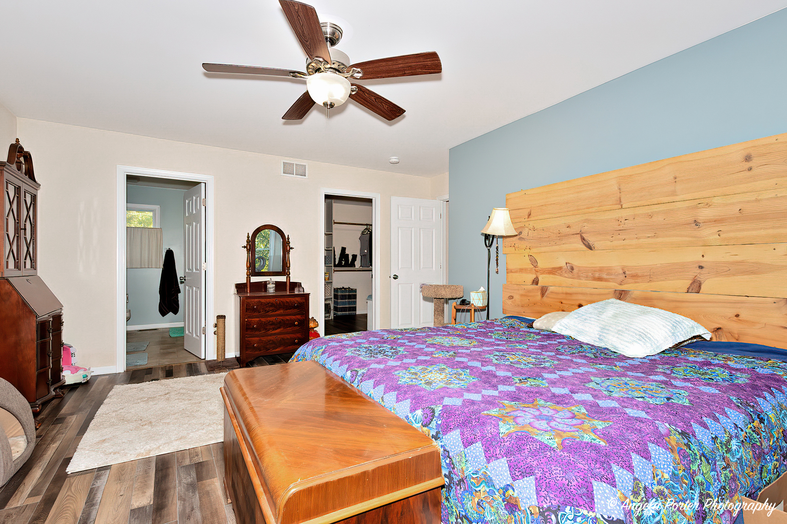 6715 Normandy Drive Spring Grove, IL 60081 - Photo 16 of 31 a bedroom with a bed and a flat screen tv