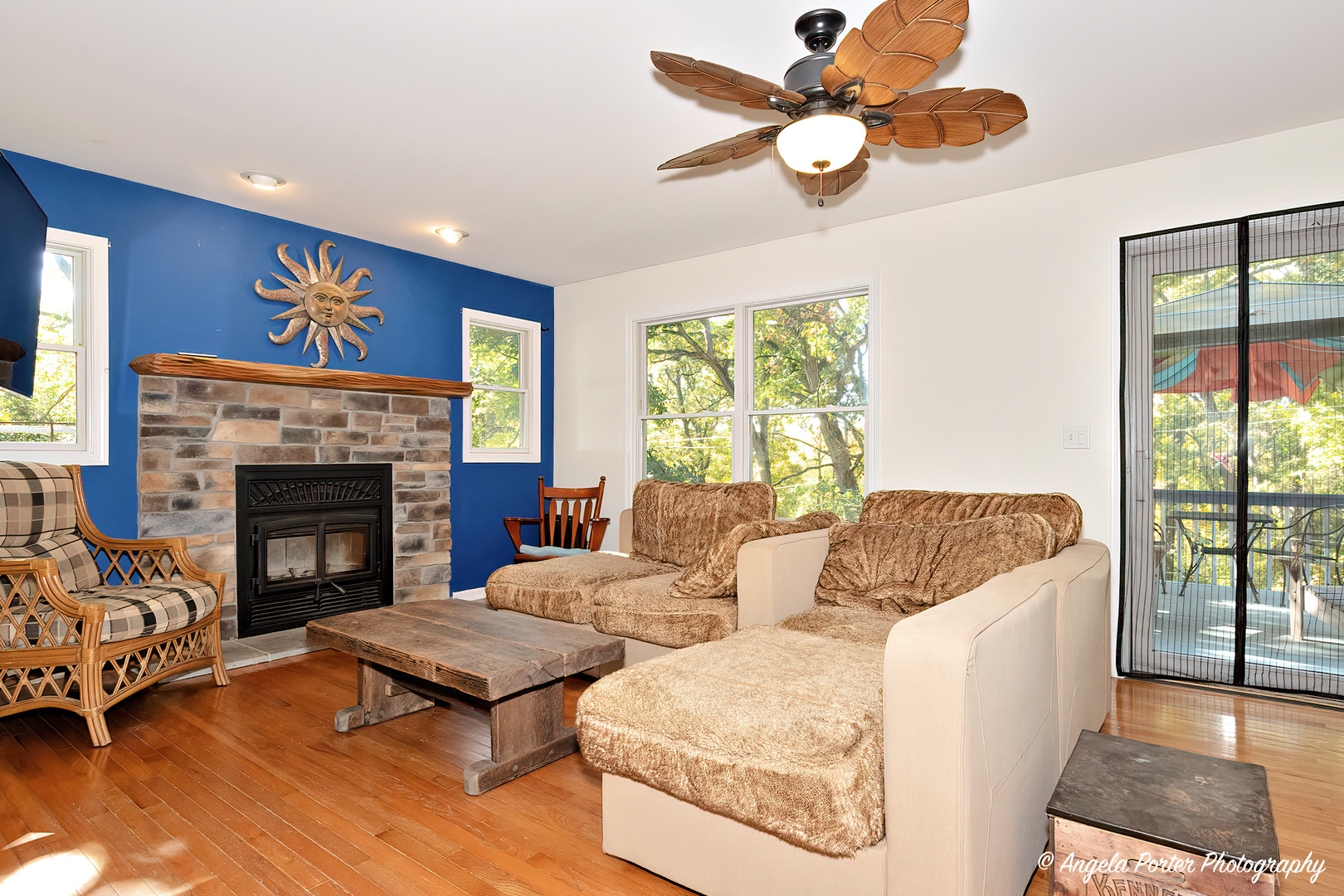 6715 Normandy Drive Spring Grove, IL 60081 - Photo 3 of 31 a living room with furniture and a fireplace