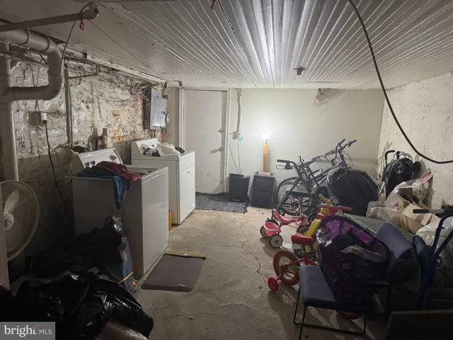 a storage room with storage and utility