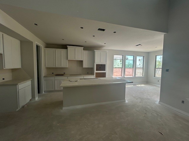 420 Ridgewell Loop Georgetown, TX 78633 - Photo 3 of 25 a kitchen with granite countertop a sink and cabinets