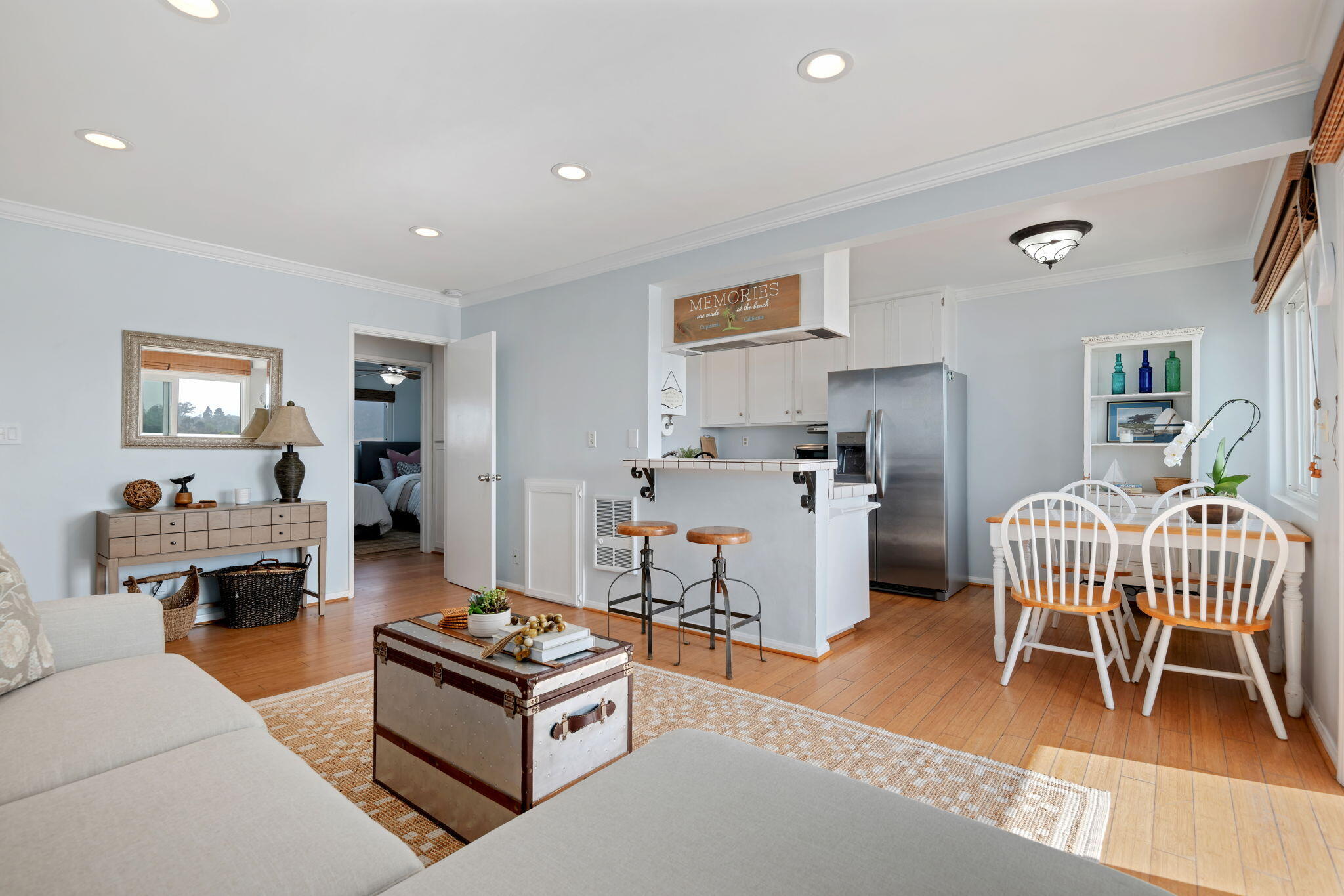 4975 Sandyland Road, Unit 302 Carpinteria, CA 93013 - Photo 3 of 19 Living Room, Dining Room and Kitchen