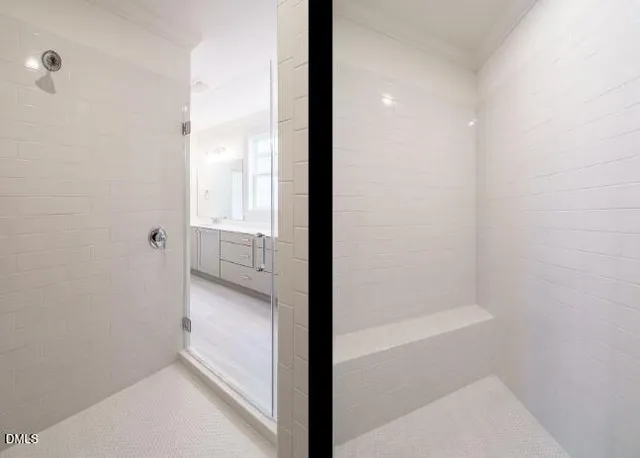 a view of bathroom with bathtub