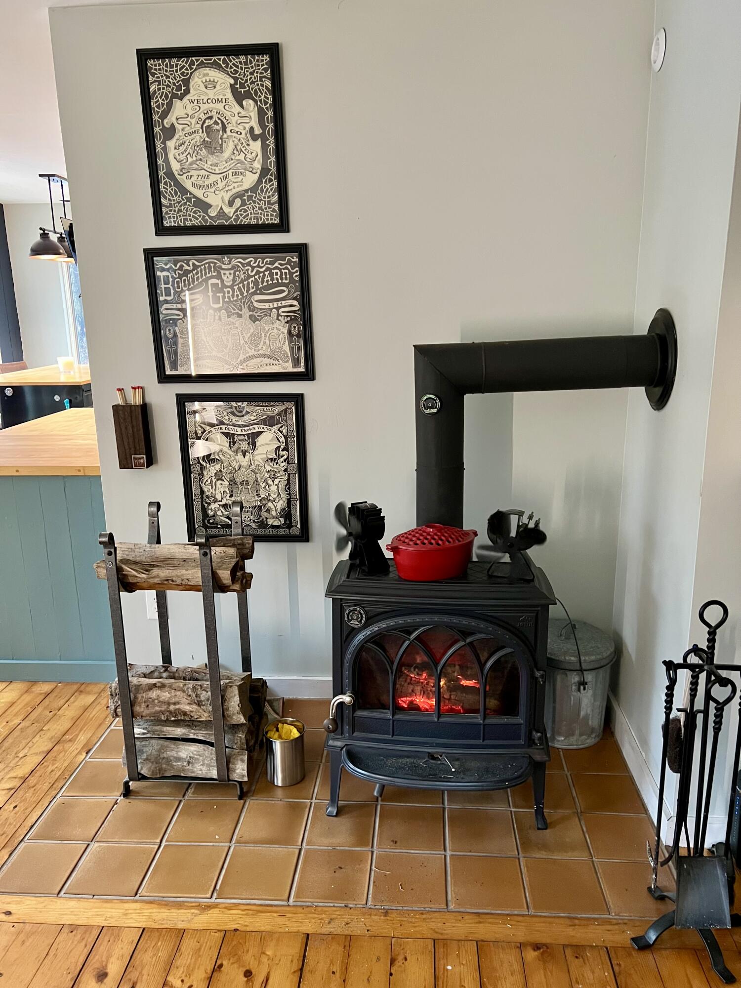 7 Cobbles End Mount Desert, ME 04660 - Photo 25 of 50 Wood stove in living room