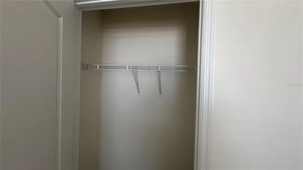 a close view of a closet