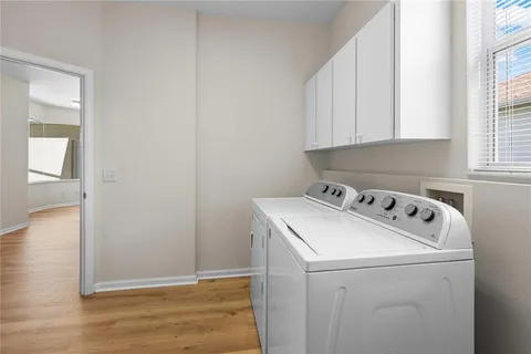 a room with storage and utility