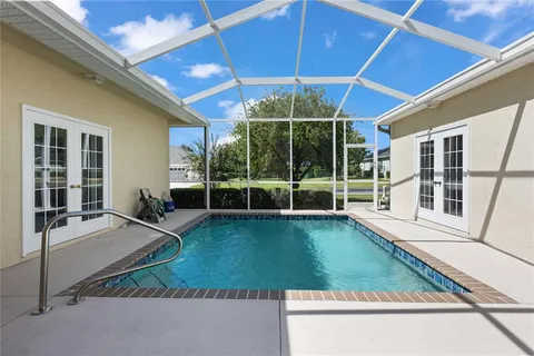 a view of a porch with seating space