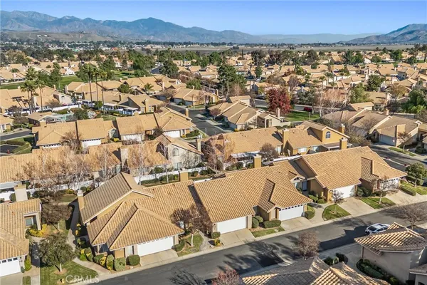 an aerial view of residential house with outdoor space