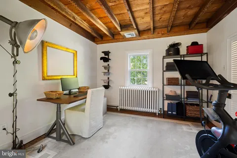 a room with furniture and window