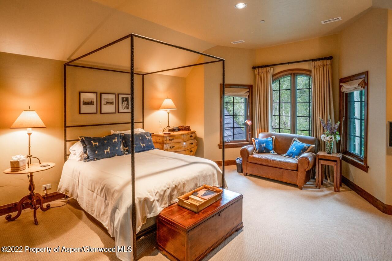 800 South Hayden Road Aspen, CO 81611 - Photo 47 of 60 a bed room with a bed and a couch