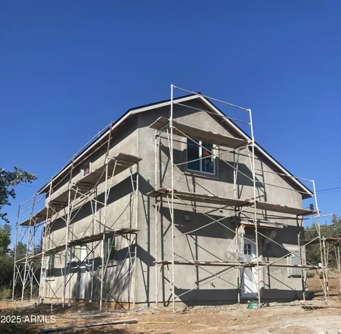 a front view of a building