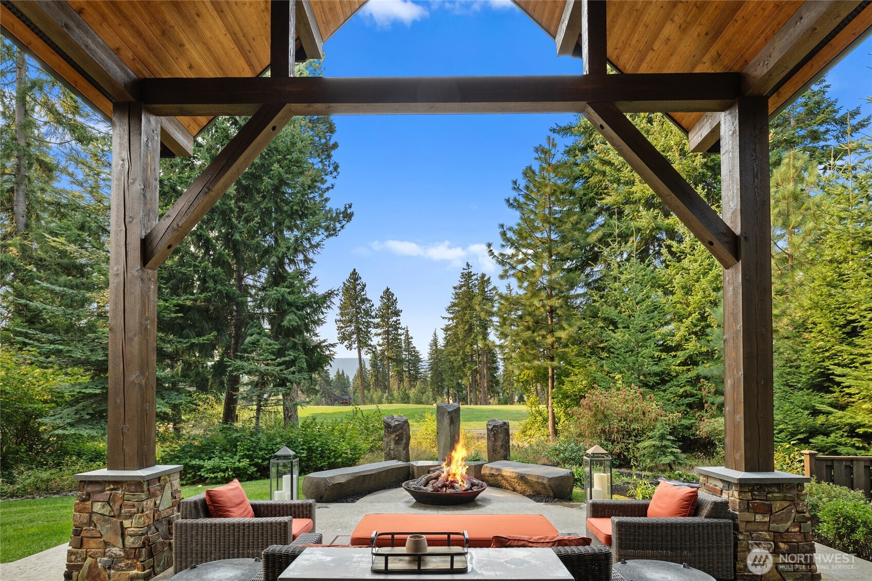 530 Spragger Way Cle Elum, WA 98922 - Photo 12 of 40 a view of yard from deck with patio