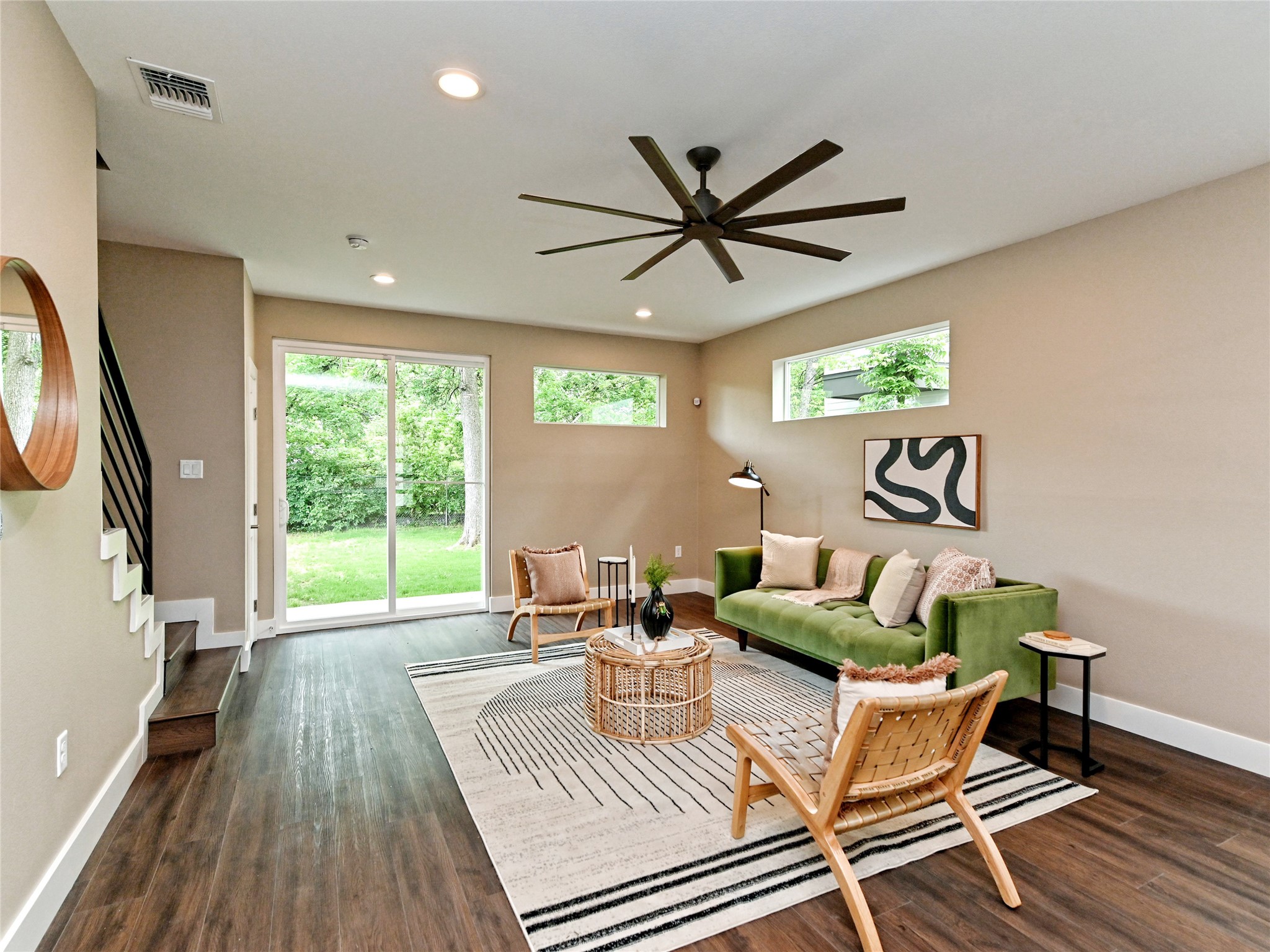 1202 Cometa Street, Unit B Austin, TX 78721 - Photo 3 of 25 a living room with furniture and a large window