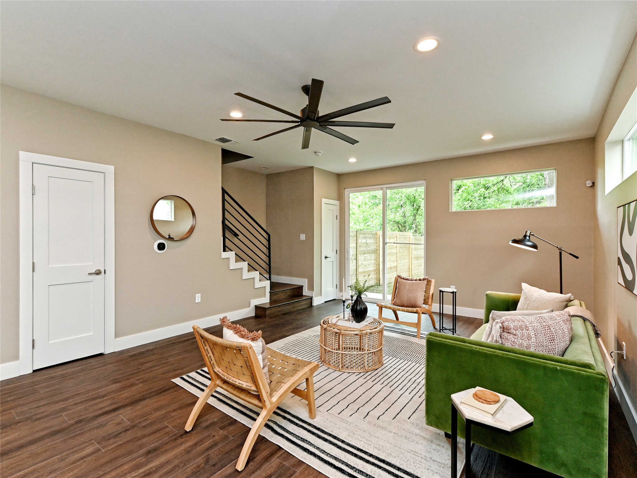 1202 Cometa Street, Unit B Austin, TX 78721 - Photo 4 of 25 a living room with furniture and a large window
