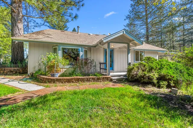 a view of a house with a porch
