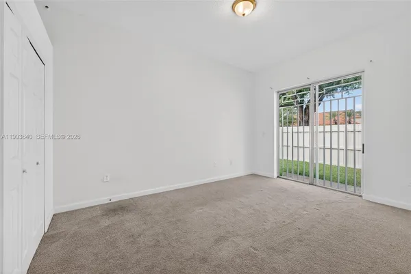 a view of an empty room