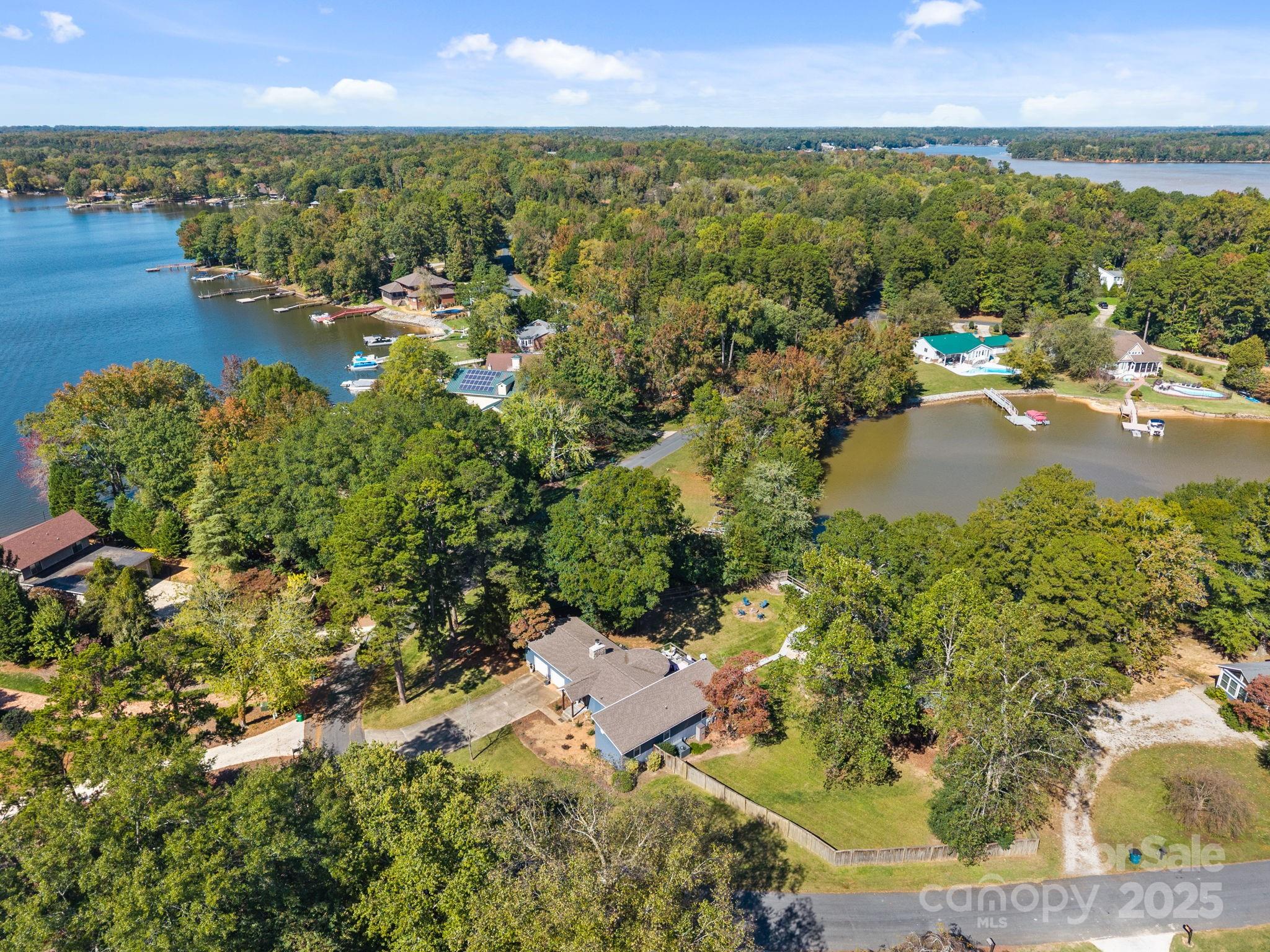 255 Topsail Road Salisbury, NC 28146 - Photo 45 of 47 an aerial view of residential houses with outdoor space and trees