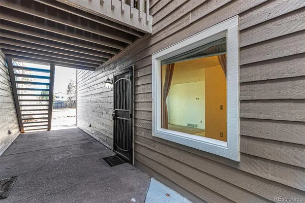 a view of front door of a house