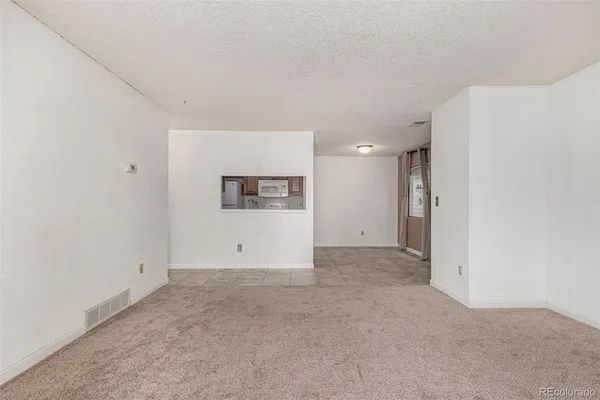 a view of an empty room