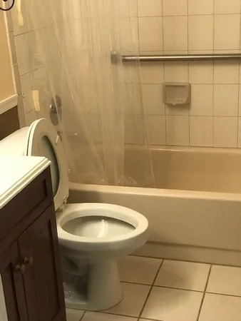 a bathroom with a sink and a tub