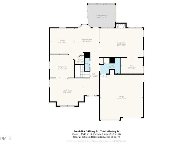 a picture of a floor plan