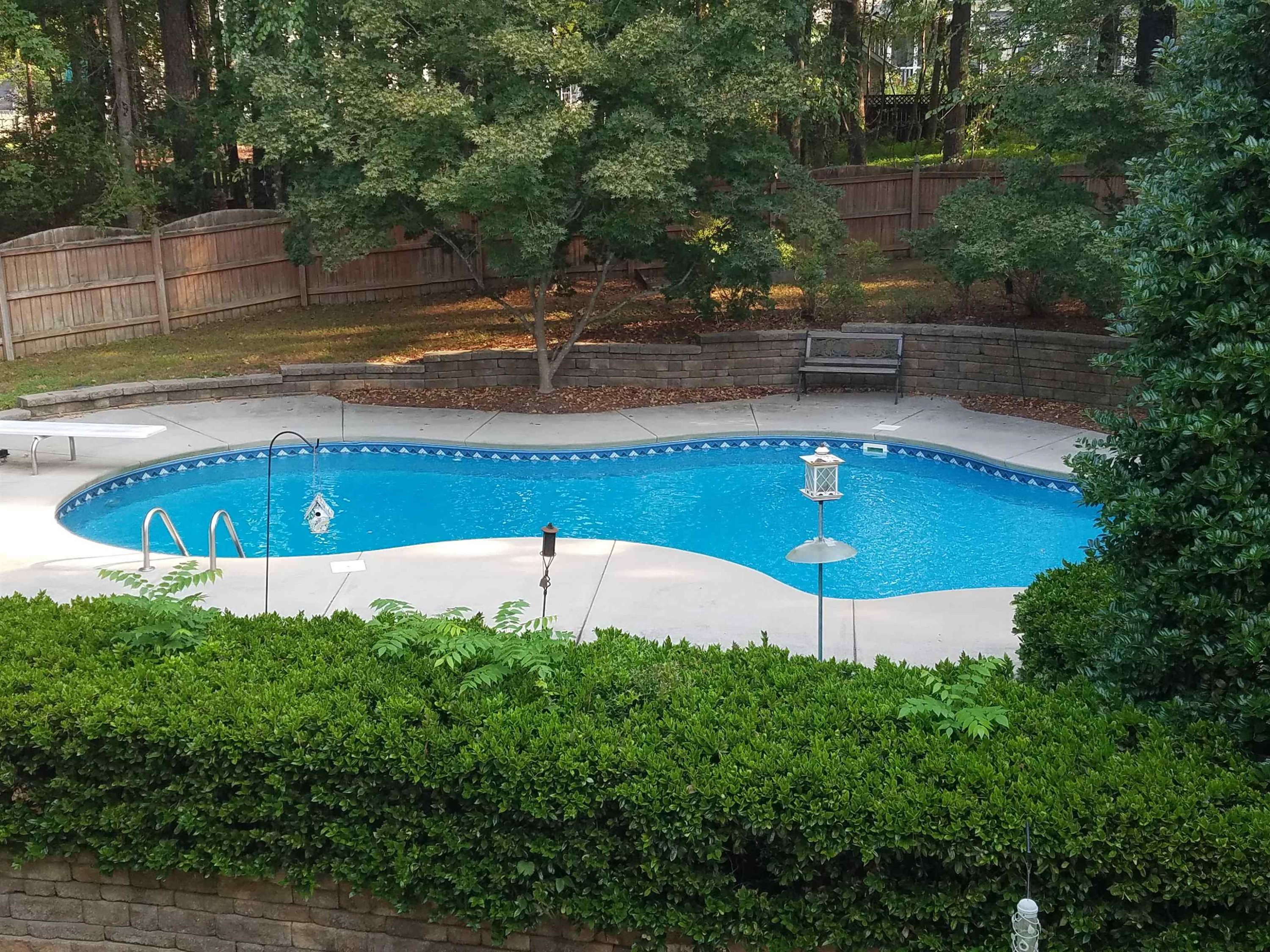 5417 Levering Mill Road Apex, NC 27539 - Photo 12 of 39 Picture taken in summer- pool is currently covered Pool