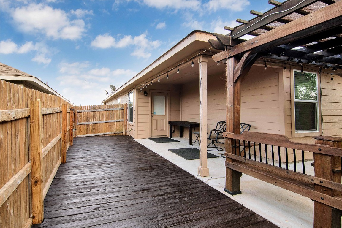 704 Red Tails Drive Austin, TX 78725 - Photo 34 of 37 a view of deck with patio