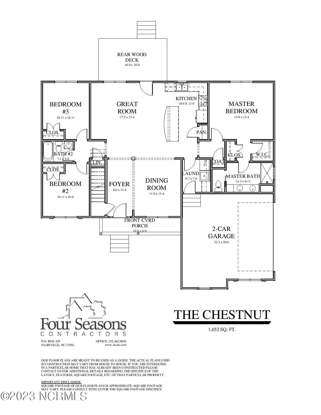 1186 Green Road Spring Hope, NC 27882 - Photo 13 of 14 Chestnut First Floor - updated