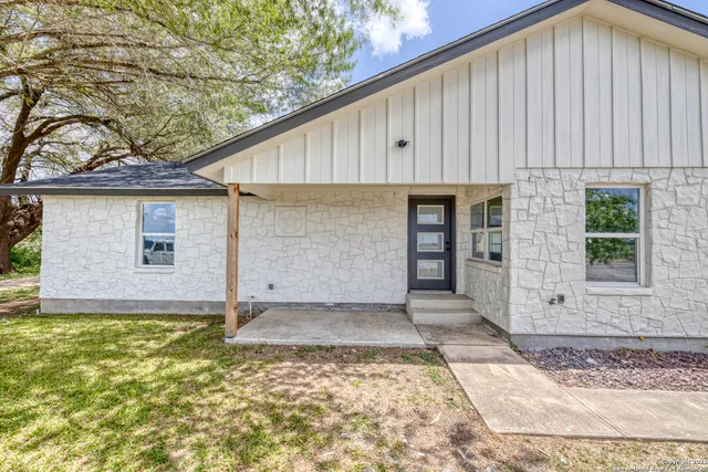 a backyard of a house