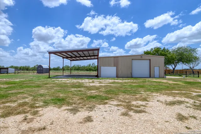 a backyard of a house