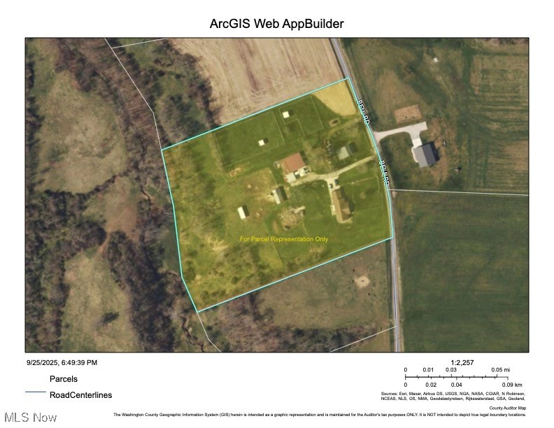 2109 Bell Road Vincent, OH 45784 - Photo 4 of 49 Aerial view of property's location featuring property boundaries highlighted