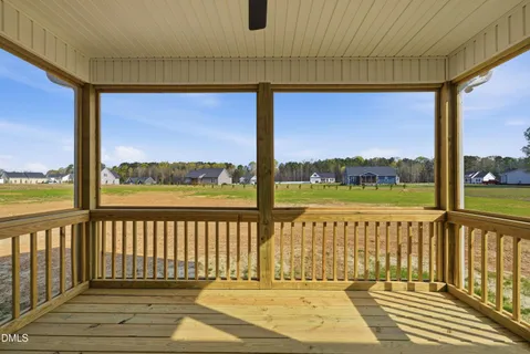 a view of a city from a balcony