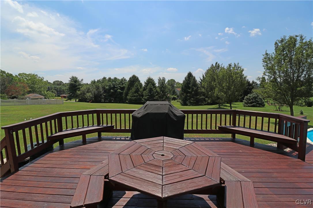 103 James Way Road Bath, PA 18014 - Photo 47 of 50 a view of a wooden deck with a bench