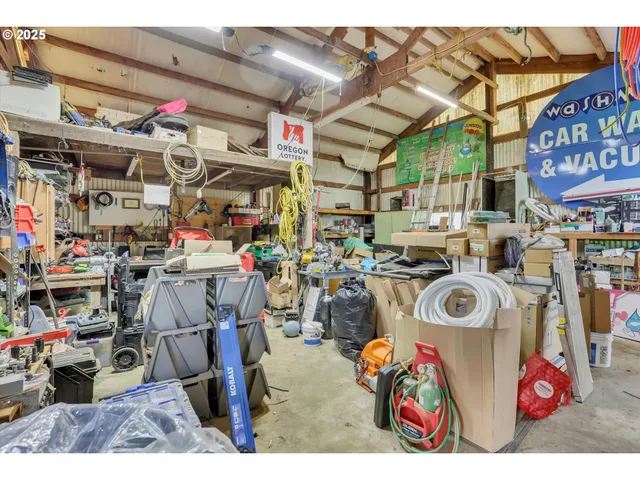 a view of storage and utility room