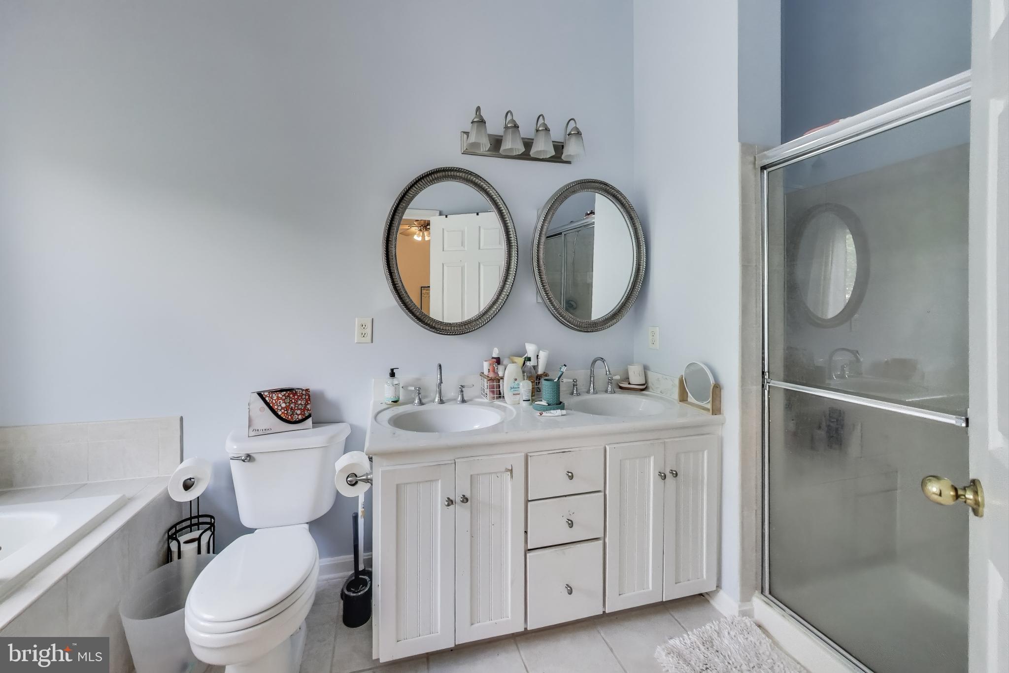 839 Patuxent Run Circle Odenton, MD 21113 - Photo 10 of 28 a bathroom with a toilet a sink and mirror