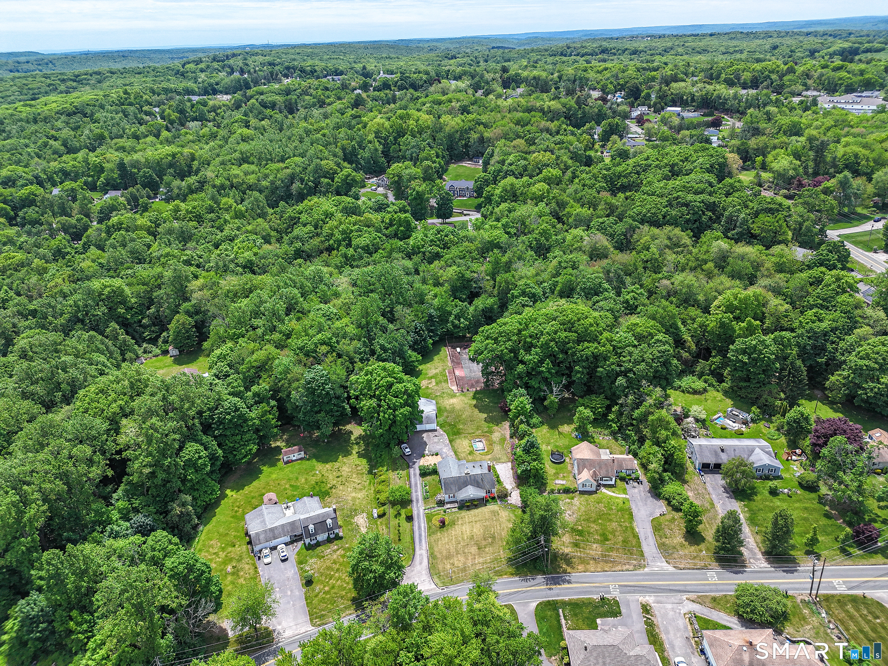 44 Summit Road Prospect, CT 06712 - Photo 40 of 40 an aerial view of a house with a yard