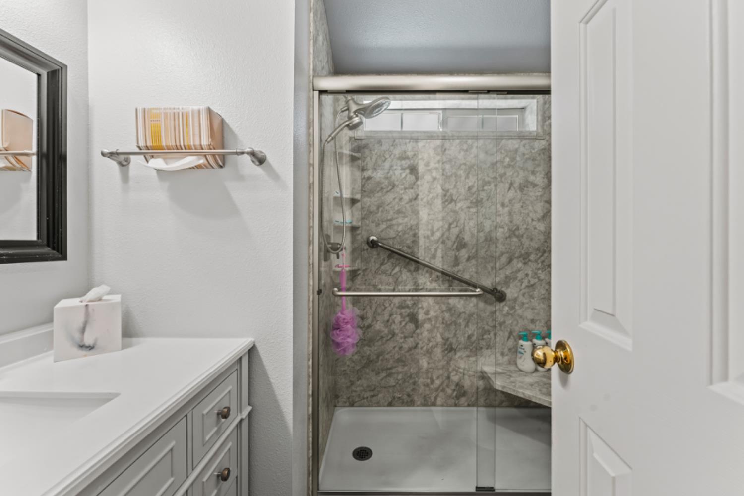 96 Monterey Lane Folsom, CA 95630 - Photo 9 of 27 a bathroom with a shower and a sink