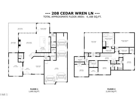 $1,100,000 | 208 Cedar Wren Lane, Holly Springs, NC 27540