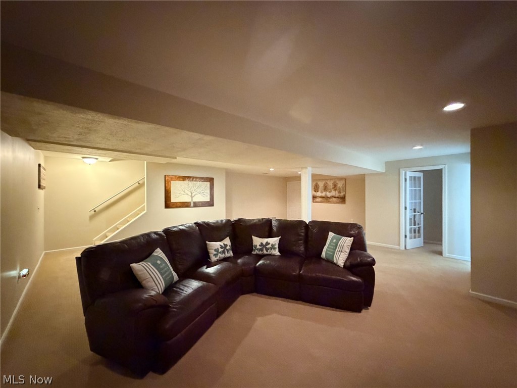 1343 Courtland Road Weirton, WV 26062 - Photo 40 of 50 Living room with recessed lighting and carpet floors