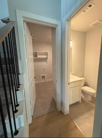 a bathroom with a sink and a toilet