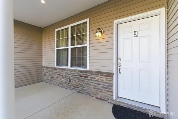 a view of front door of house