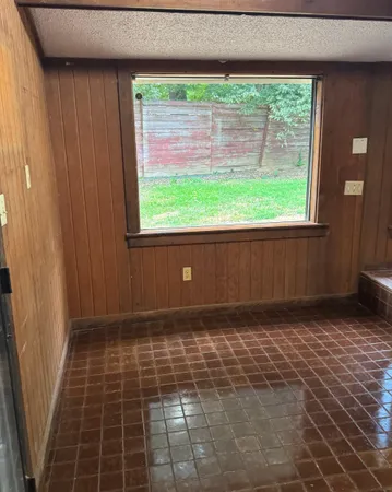 a view of a yard from a window