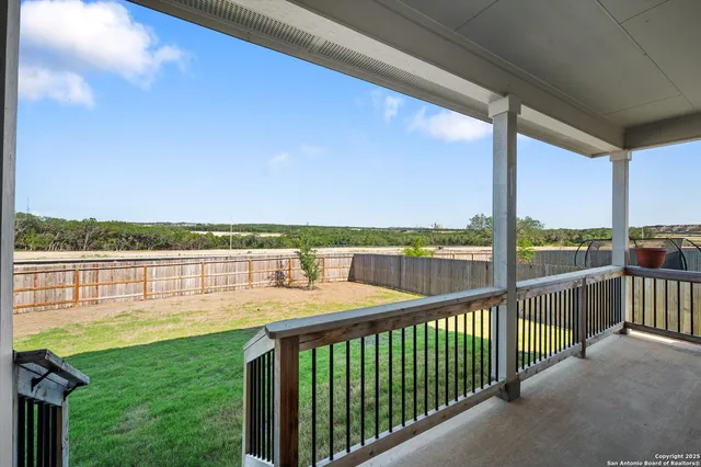 a view of lake from balcony