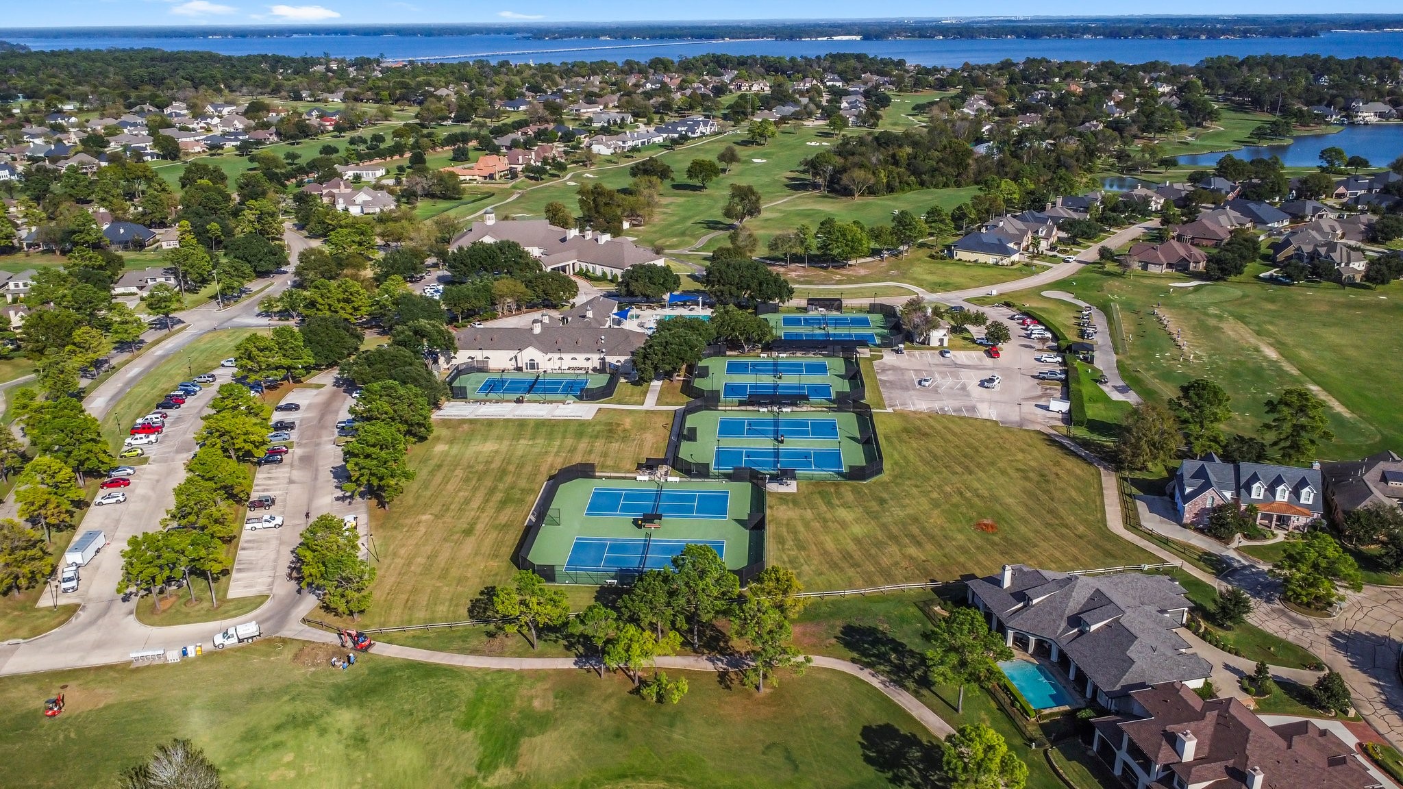3 West Shore Lane Montgomery, TX 77356 - Photo 12 of 50 an aerial view of residential houses with outdoor space