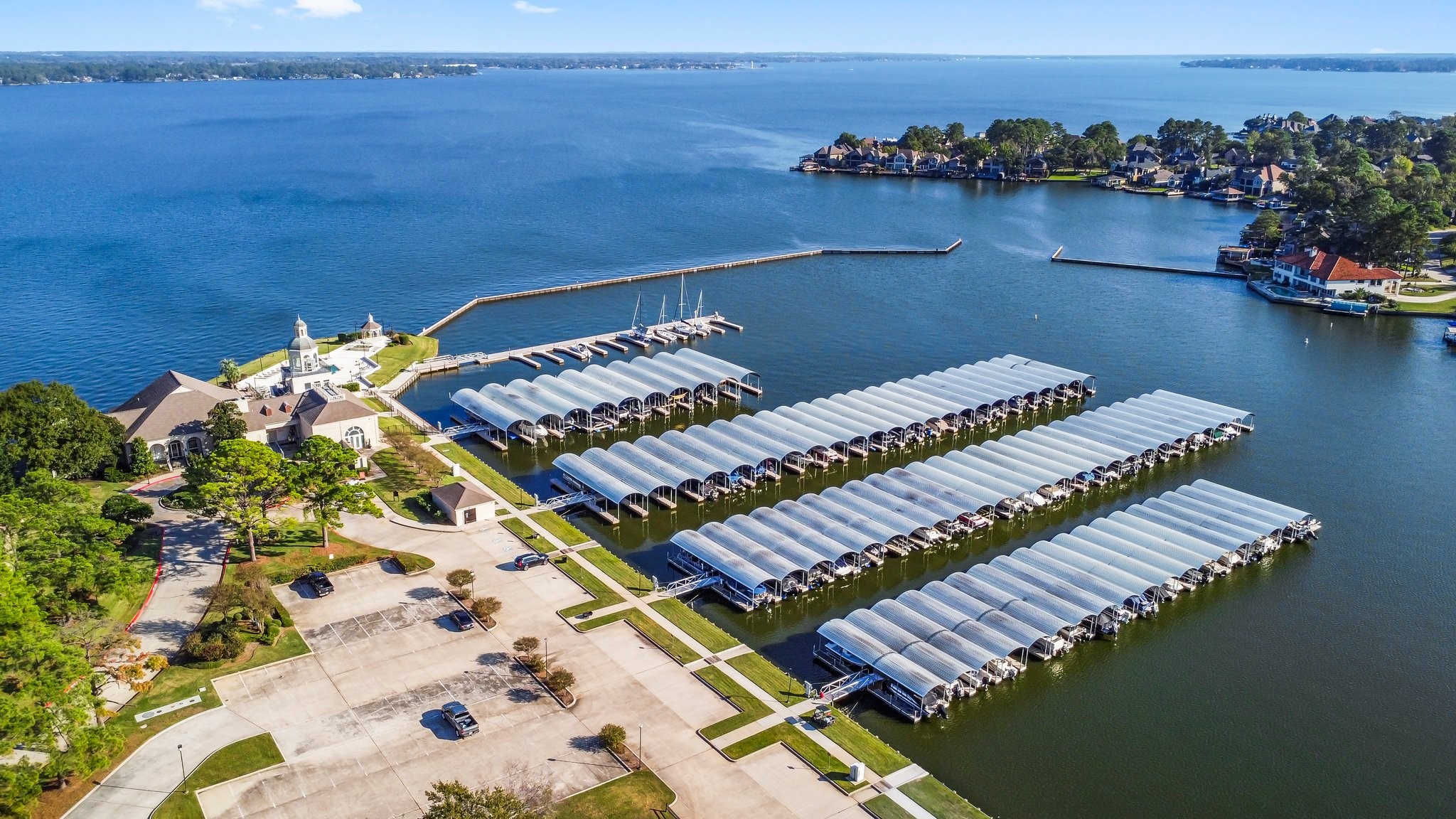 3 West Shore Lane Montgomery, TX 77356 - Photo 28 of 50 an aerial view of a house