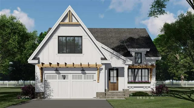 a view of house with yard