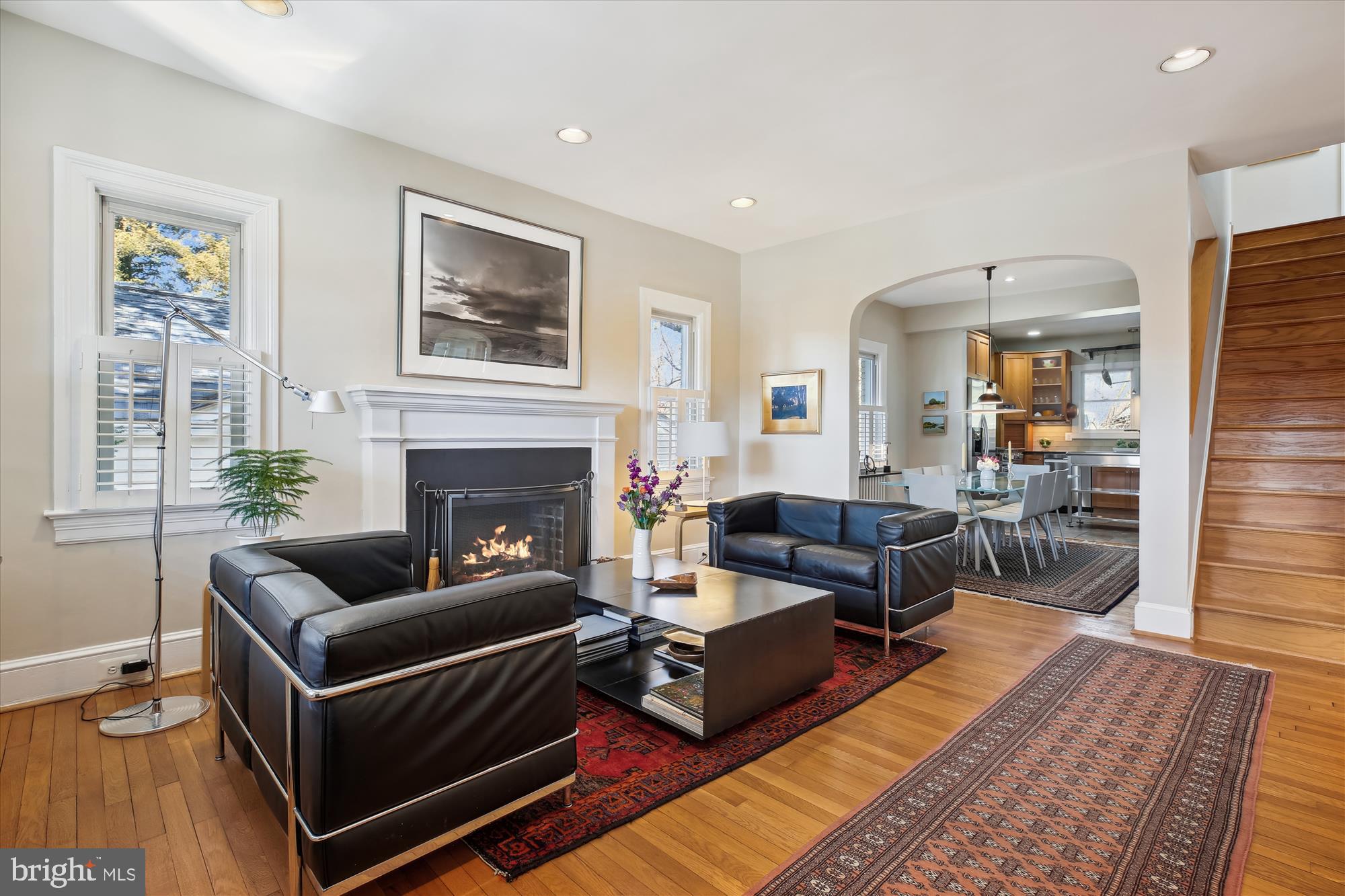 9411 Garwood Street Silver Spring, MD 20901 - Photo 2 of 90 Living Room with arches and stunning light.
