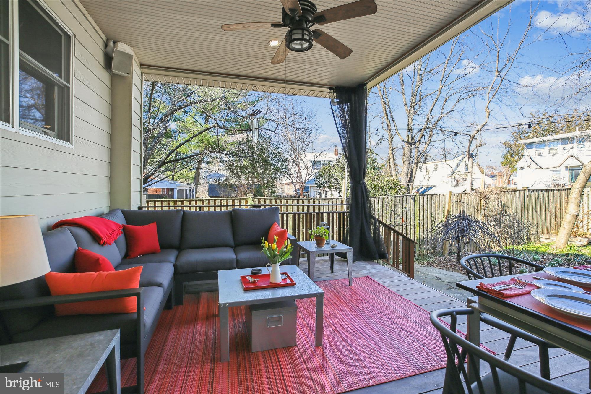 9411 Garwood Street Silver Spring, MD 20901 - Photo 21 of 90 a outdoor space with patio the couches and a dining table with the view of balcony