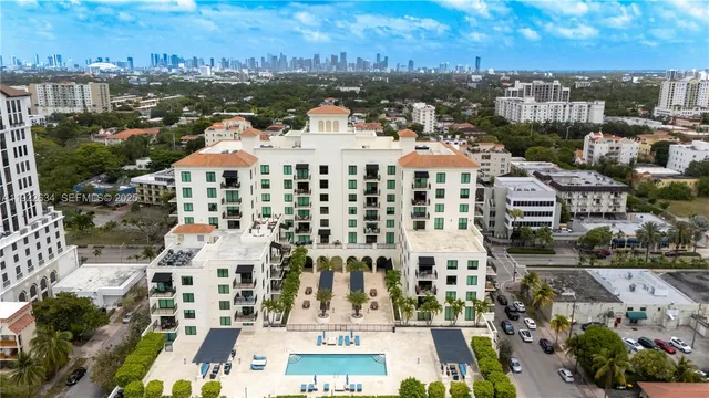 a view of building with yard