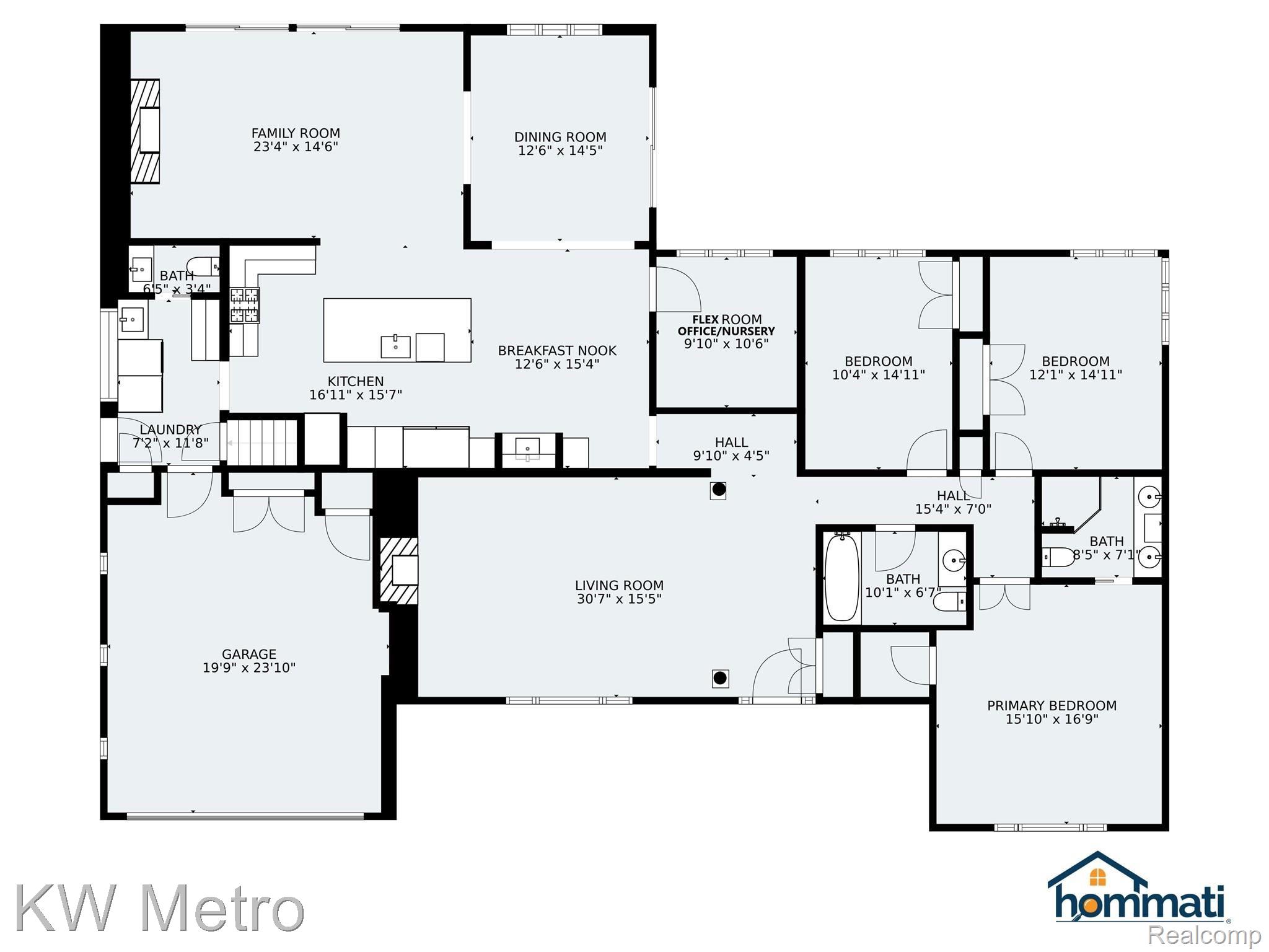 871 North Renaud Road Grosse Pointe, MI 48236 - Photo 62 of 64 Entry Level - Main Floor Plan